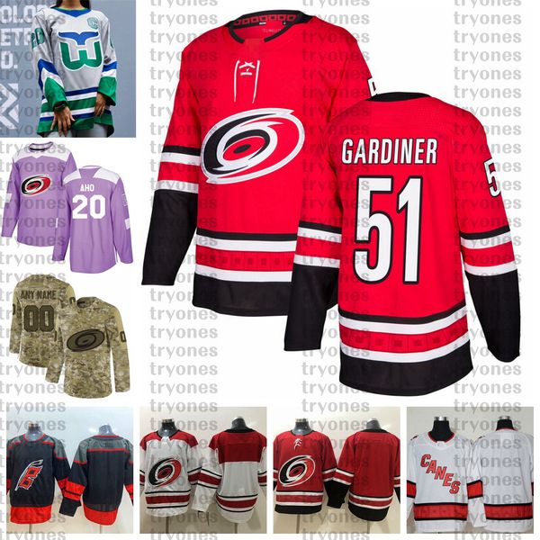 2021 reverse retro customize #51 jake gardiner carolina hurricanes jerseys golden edition camo veterans day fights cancer hockey jersey, Black;red
2021 reverse retro customize #51 jake gardiner carolina hurricanes jerseys golden edition camo veterans day fights cancer hockey jersey, Black;red