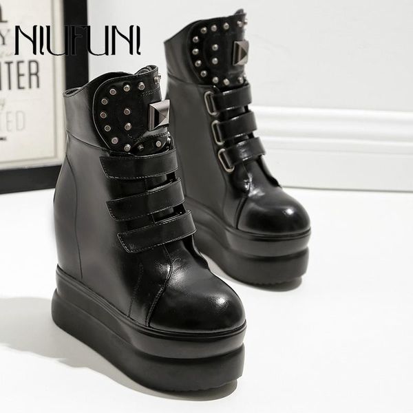 boots fashion solid black women's ankle rivet wedge high heels waterproof platform slip ons roman western 2021
boots fashion solid black women's ankle rivet wedge high heels waterproof platform slip ons roman western 2021