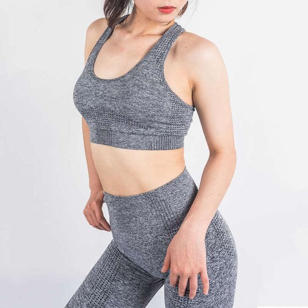 pants women's new bra seamless fitness, Gray