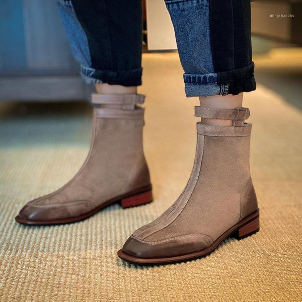 boots handmade ankle low thick heel retro round toe women buckle winter woman warm shoes1, Black
boots handmade ankle low thick heel retro round toe women buckle winter woman warm shoes1, Black