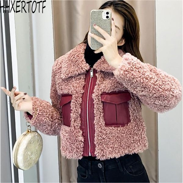 2021 autumn winter fashion lamb wool patchwork coat women thick furry warm cropped jackets overcoat, Black;brown
2021 autumn winter fashion lamb wool patchwork coat women thick furry warm cropped jackets overcoat, Black;brown