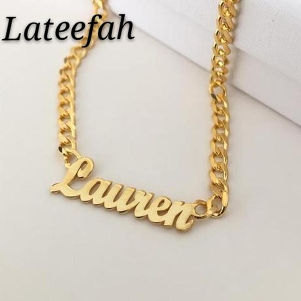 chokers lateefah customize letter-name necklace with 3 colors stainless steel personality cuban chains necklaces jewelry for women gifts, Golden;silver
chokers lateefah customize letter-name necklace with 3 colors stainless steel personality cuban chains necklaces jewelry for women gifts, Golden;silver