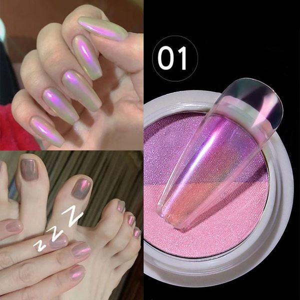 holographic mirror nail art powder aurora pigment dust manicure diy chrome pigment nail polish decoration 6 styles, Silver;gold
holographic mirror nail art powder aurora pigment dust manicure diy chrome pigment nail polish decoration 6 styles, Silver;gold