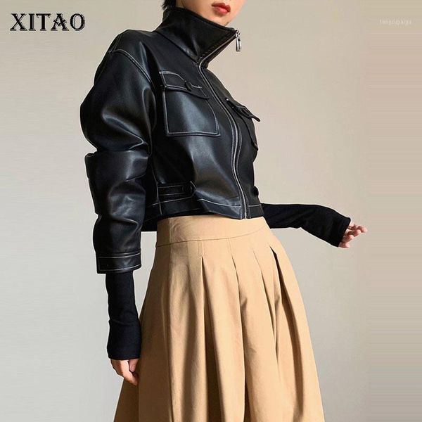 xitao pu women faux leather 2020 autumn elegant goddess fashion new full sleeve elegant minority casual style coat zp15071, Black
xitao pu women faux leather 2020 autumn elegant goddess fashion new full sleeve elegant minority casual style coat zp15071, Black