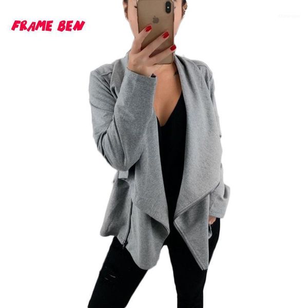 frame ben autumn women basic jackets 2020 lady streetwear outwear loose long sleeve zipper jackets plus size coats1, Black;brown
frame ben autumn women basic jackets 2020 lady streetwear outwear loose long sleeve zipper jackets plus size coats1, Black;brown