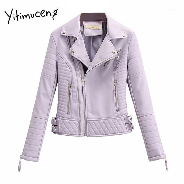 yitimuceng new women leather jacket 2020 zipper coat female motorcycle black white pink punk style solid pu leather jacket women1
yitimuceng new women leather jacket 2020 zipper coat female motorcycle black white pink punk style solid pu leather jacket women1