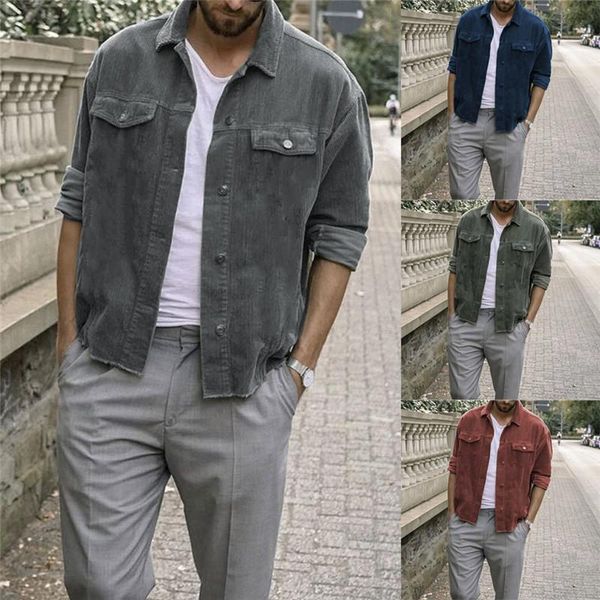 men's jackets fashion 2021 men long sleeve jacket coat winter warm corduroy denim indie mod retro vtg cord buttons pockets outwear, Black;brown
men's jackets fashion 2021 men long sleeve jacket coat winter warm corduroy denim indie mod retro vtg cord buttons pockets outwear, Black;brown