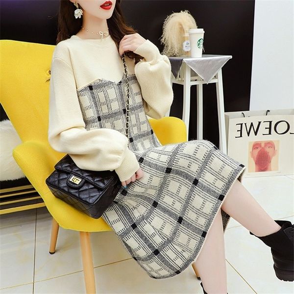 2021 new mixture of plaid colors woman's nightgown crew fresh neck sweet mid-autumn length winter elegant dress fashionable hwvm, Black;gray
2021 new mixture of plaid colors woman's nightgown crew fresh neck sweet mid-autumn length winter elegant dress fashionable hwvm, Black;gray