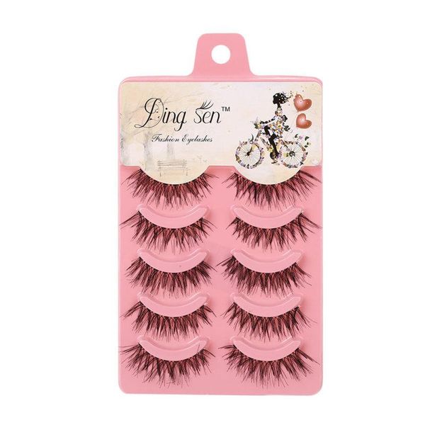 5 pairs handmade thick full false eyelashes natural long eyelashes set fake lashes eye makeup tool extension 
5 pairs handmade thick full false eyelashes natural long eyelashes set fake lashes eye makeup tool extension