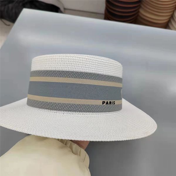 designer beach hats women luxury straw braid snapback skull caps outdoor wide brim hat for gift zx0021, Blue;gray
designer beach hats women luxury straw braid snapback skull caps outdoor wide brim hat for gift zx0021, Blue;gray
