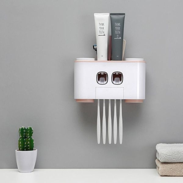 bath accessory set hs050 creative suction toothbrush holder wall cup rack double position automatic squeezing toothpaste 26*15.5cm
bath accessory set hs050 creative suction toothbrush holder wall cup rack double position automatic squeezing toothpaste 26*15.5cm