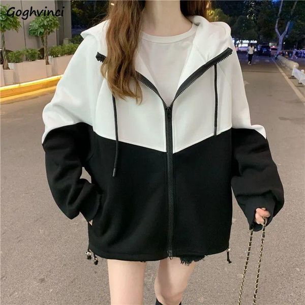 women's jackets women basic hooded patchwork 2xl loose casual daily track windbreaker female coats korean fashion ulzzang streetwear, Black;brown
women's jackets women basic hooded patchwork 2xl loose casual daily track windbreaker female coats korean fashion ulzzang streetwear, Black;brown
