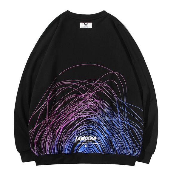 new casual 2020 arrival full-neck no cotton hoodies line printing street leisure jacket trend nyrm, Black
new casual 2020 arrival full-neck no cotton hoodies line printing street leisure jacket trend nyrm, Black