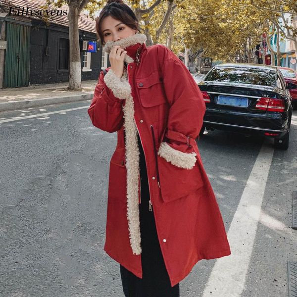 women's down & parkas parka long overcoat cotton winter jacket 2021 casual fur collar female warm thick loose outerwear plus size s, Black
women's down & parkas parka long overcoat cotton winter jacket 2021 casual fur collar female warm thick loose outerwear plus size s, Black