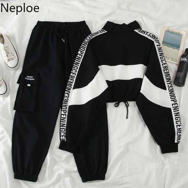 neploe women sweatpants safari style korean lace up stretch high waist trousers new letter pockets causal cargo pant 4c412 201031, Black;white
neploe women sweatpants safari style korean lace up stretch high waist trousers new letter pockets causal cargo pant 4c412 201031, Black;white