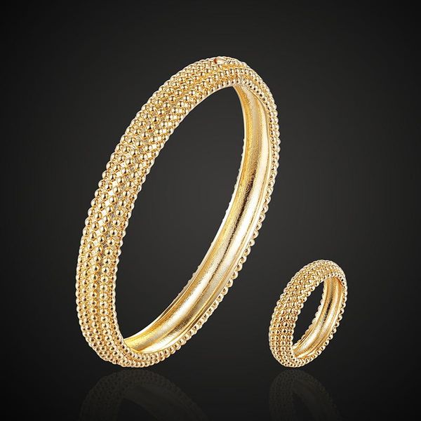 lanruisha jewelry set luxry brand vankliif full matel ball copper bangle with ring man and woman use bracelet fashion jewelry, Silver
lanruisha jewelry set luxry brand vankliif full matel ball copper bangle with ring man and woman use bracelet fashion jewelry, Silver