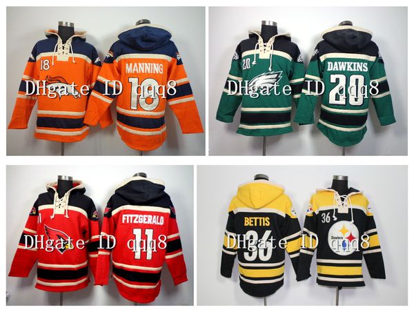football hoodie pullover sweatshirts larry fitzgerald dan marino lawrence taylor jerome bettis peyton manning brian dawkins john elway, Black
football hoodie pullover sweatshirts larry fitzgerald dan marino lawrence taylor jerome bettis peyton manning brian dawkins john elway, Black