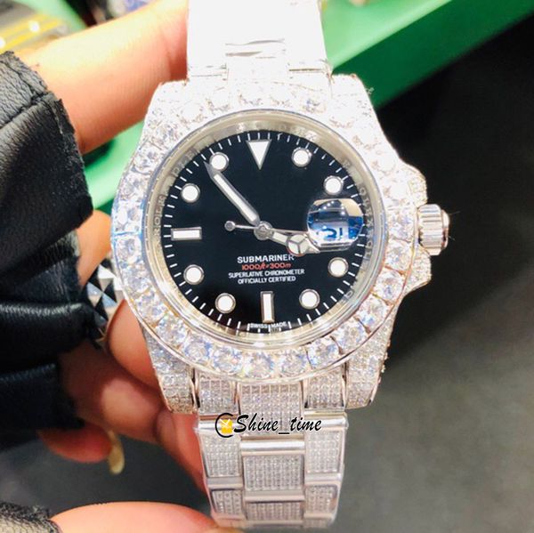 new version 316l stainless steel diamond case black dial 116610 automatic mechanical 97200 mens watch diamond bracelet luxry watches, Slivery;brown
new version 316l stainless steel diamond case black dial 116610 automatic mechanical 97200 mens watch diamond bracelet luxry watches, Slivery;brown