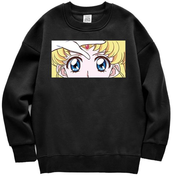 women's hoodies & sweatshirts big eyes sailor moon cartoon print womens hoodie fashion pullover autumn fleece loose clothing female, Black
women's hoodies & sweatshirts big eyes sailor moon cartoon print womens hoodie fashion pullover autumn fleece loose clothing female, Black