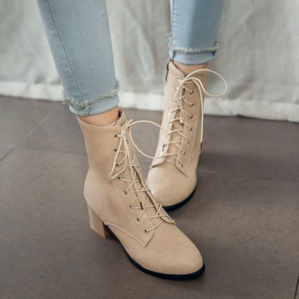 boots big size 11 12 13 14 medium heel lace-up lady's ankle boot little round head side zipper to keep warm, Black
boots big size 11 12 13 14 medium heel lace-up lady's ankle boot little round head side zipper to keep warm, Black