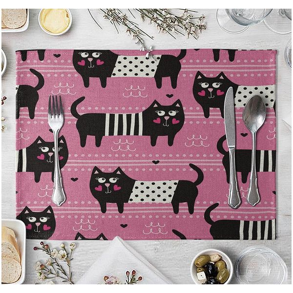 cute cat table mat kitchen placemat dining table mats drink coasters western pad cotton linen cup mat 40x30cm h wmtdpt
cute cat table mat kitchen placemat dining table mats drink coasters western pad cotton linen cup mat 40x30cm h wmtdpt