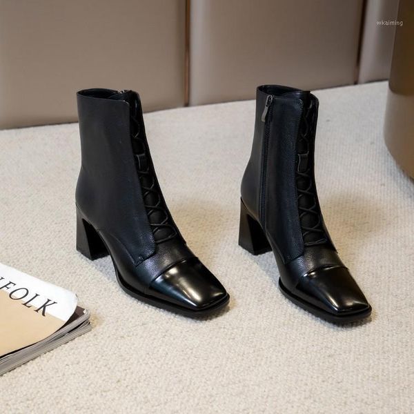 boots of 2021 autumn winters in europe and the united states commuter low tube with square head fashion leather boots1, Black
boots of 2021 autumn winters in europe and the united states commuter low tube with square head fashion leather boots1, Black