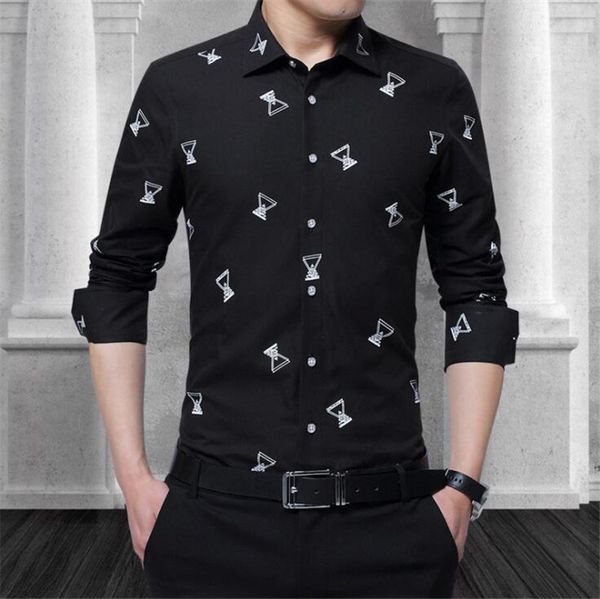 men's long sleeve shirt male print casual dress shirts brand man clothes big size 4xl 5xl 100% cotton camisa kg-83, White;black
men's long sleeve shirt male print casual dress shirts brand man clothes big size 4xl 5xl 100% cotton camisa kg-83, White;black