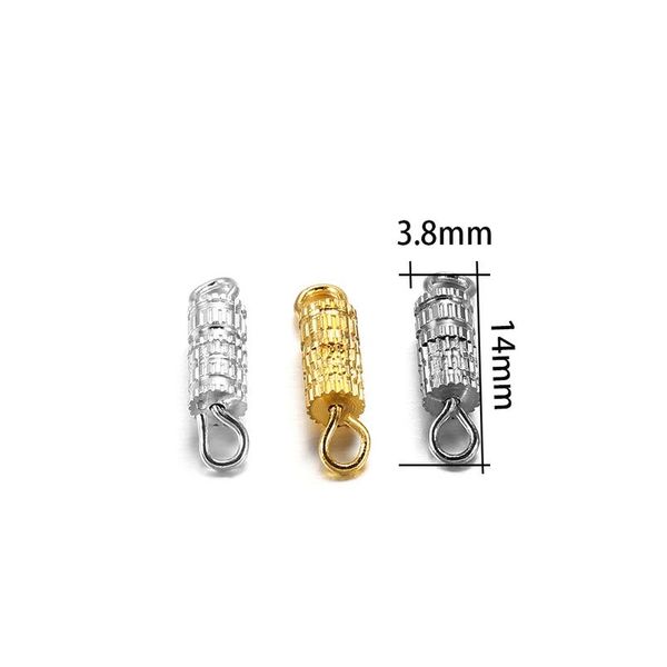 30pcs cylinder brass connector buckle closed clasps bracelet connectors for diy jewelry making findings accessories bbyjwx, Silver
30pcs cylinder brass connector buckle closed clasps bracelet connectors for diy jewelry making findings accessories bbyjwx, Silver