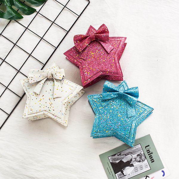 2021 baby girl sequin shoulder bag five-pointed star purse kids pentagram messenger bag lovely princess bowknot bags purses a194, White
2021 baby girl sequin shoulder bag five-pointed star purse kids pentagram messenger bag lovely princess bowknot bags purses a194, White