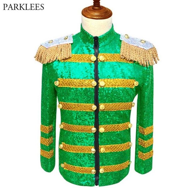 green sequin drummer blaze jacket men brand stand collar steampunk parade suit jacket male prom stage costume homme 5xl, White;black
green sequin drummer blaze jacket men brand stand collar steampunk parade suit jacket male prom stage costume homme 5xl, White;black