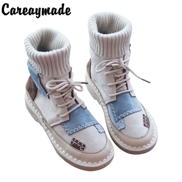 careaymade-sen women's bottomed flat boots, soft bottom comfortable woollen line martin boots,handmade institute women's boots, Black
careaymade-sen women's bottomed flat boots, soft bottom comfortable woollen line martin boots,handmade institute women's boots, Black