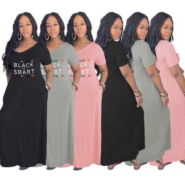dress short sleeve v neck loose summer casual dresses ladies pocket clothing womens letter tshirt, White;black
dress short sleeve v neck loose summer casual dresses ladies pocket clothing womens letter tshirt, White;black