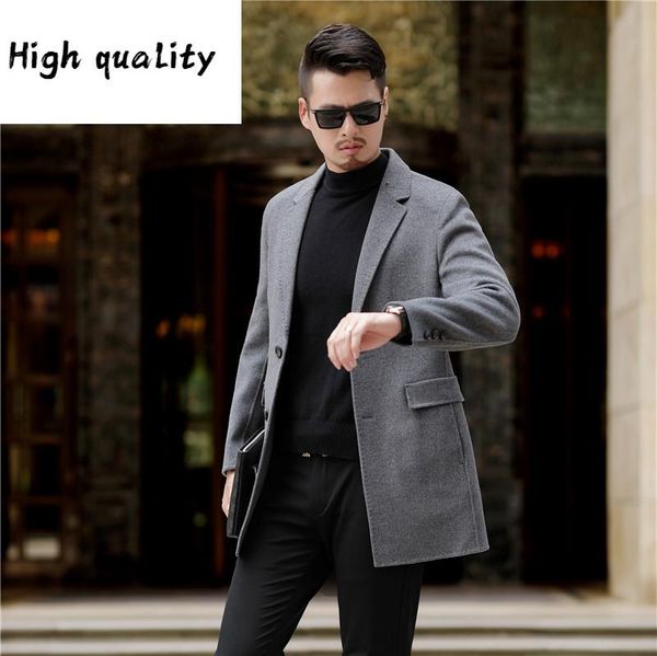 jacket winter men's wool coat 2020 new double sided single button long coat for men business casual overcoat outwear plus size, Black
jacket winter men's wool coat 2020 new double sided single button long coat for men business casual overcoat outwear plus size, Black