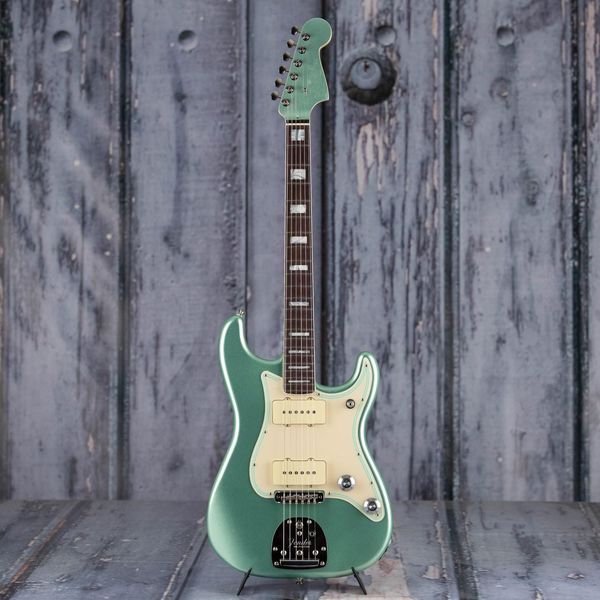 jazz strat, mystic surf green st 6 strings electric guitar, chrome plated hardware, delivery
jazz strat, mystic surf green st 6 strings electric guitar, chrome plated hardware, delivery