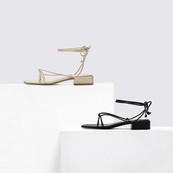 sandals women's 2021 summer simple versatile lace-up thick heel ladies strappy square toe low gold shoes, Black
sandals women's 2021 summer simple versatile lace-up thick heel ladies strappy square toe low gold shoes, Black