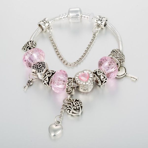 charm bracelets annapaer 2021 beads with key for love accessories jewelry bracelet diy gift women valentines b19065, Golden;silver
charm bracelets annapaer 2021 beads with key for love accessories jewelry bracelet diy gift women valentines b19065, Golden;silver