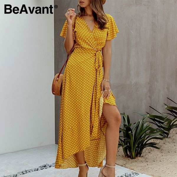 beavant vintage polka dot women long dress summer high waist wrap dresses holiday ladies high waist ruffles dress vestidos t200416, Black;gray
beavant vintage polka dot women long dress summer high waist wrap dresses holiday ladies high waist ruffles dress vestidos t200416, Black;gray