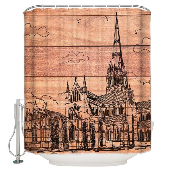 shower curtain waterproof polyester with 12 hooks stick figure cathedral wood grain background
shower curtain waterproof polyester with 12 hooks stick figure cathedral wood grain background