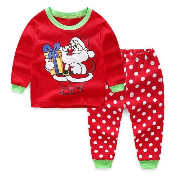 2020 new children christmas pajamas boy's cotton nightwear cartoon loungewear girl homewear spring autumn sleepwear 2-7y lj201216, Blue;red
2020 new children christmas pajamas boy's cotton nightwear cartoon loungewear girl homewear spring autumn sleepwear 2-7y lj201216, Blue;red