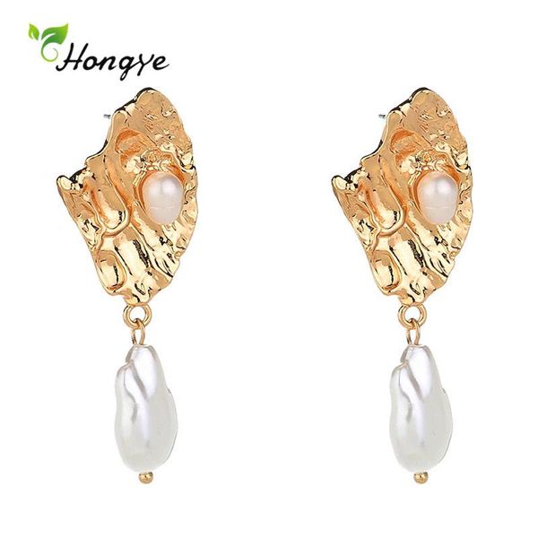 dangle & chandelier hongye vintage irregular metal natural pearl drop earrings for women party simple charm pendientes brincos jewelry, Silver
dangle & chandelier hongye vintage irregular metal natural pearl drop earrings for women party simple charm pendientes brincos jewelry, Silver