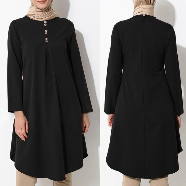 zanzea 2020 muslim long shirts elegant women's irregular blouse casual long sleeve blusas female button plus size tunic 5xl, White
zanzea 2020 muslim long shirts elegant women's irregular blouse casual long sleeve blusas female button plus size tunic 5xl, White