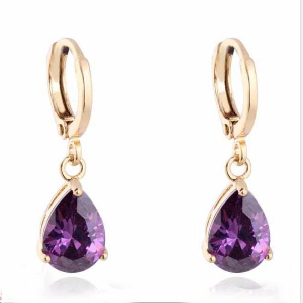 hoop & huggie arrivals gold color plain cubic zirconia teardrop earrings fashion party costume jewelry gift for women, Golden;silver
hoop & huggie arrivals gold color plain cubic zirconia teardrop earrings fashion party costume jewelry gift for women, Golden;silver