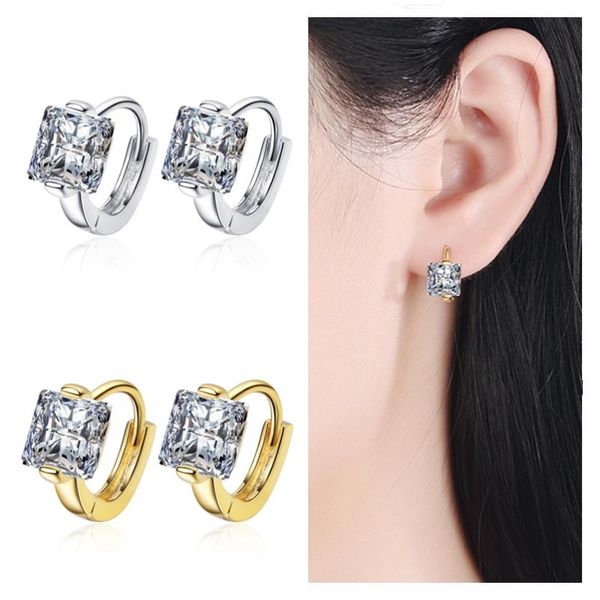 bright crystal square gold hoop earrings lady jewelry for birthday charm silver 925 sterling earring female shiny accessories, Golden;silver
bright crystal square gold hoop earrings lady jewelry for birthday charm silver 925 sterling earring female shiny accessories, Golden;silver