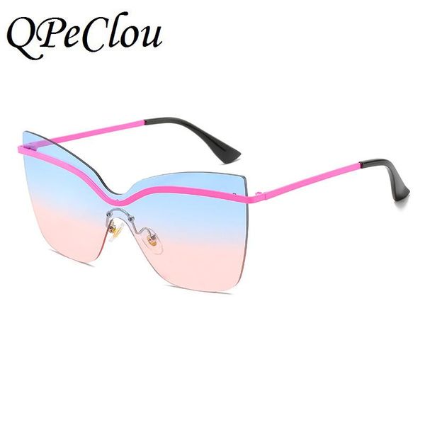 sunglasses qpeclou fashion big cat eye women brand designer vintage metal rimless one piece sun glasses female color shades, White;black
sunglasses qpeclou fashion big cat eye women brand designer vintage metal rimless one piece sun glasses female color shades, White;black