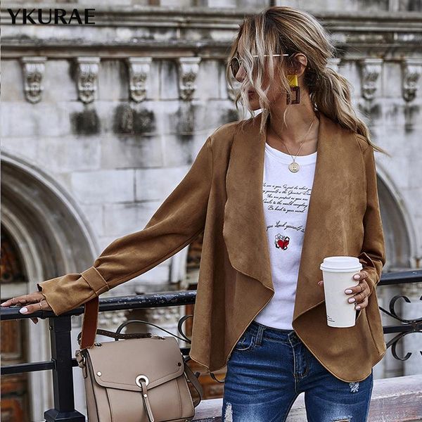 women's jacket autumn coat female short punk outerwear solid casual parka turndown collar new fashion oversize streetwear fl267, Black;brown
women's jacket autumn coat female short punk outerwear solid casual parka turndown collar new fashion oversize streetwear fl267, Black;brown