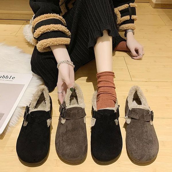 casual woman shoe slip-on autumn loafers fur round toe all-match female footwear slip on fall winter moccasin new retro grandma, Black
casual woman shoe slip-on autumn loafers fur round toe all-match female footwear slip on fall winter moccasin new retro grandma, Black