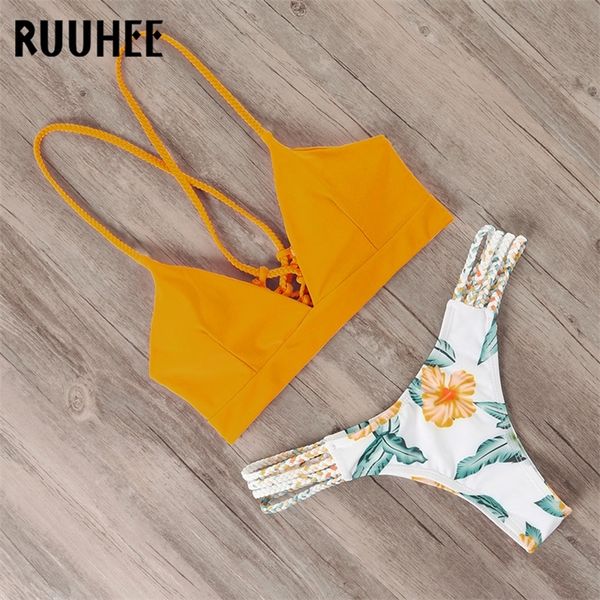 ruuhee bikini swimsuit swimwear women brazilian bikini set plant printed bathing suit push up pads beachwear female biquini y200319, White;black
ruuhee bikini swimsuit swimwear women brazilian bikini set plant printed bathing suit push up pads beachwear female biquini y200319, White;black