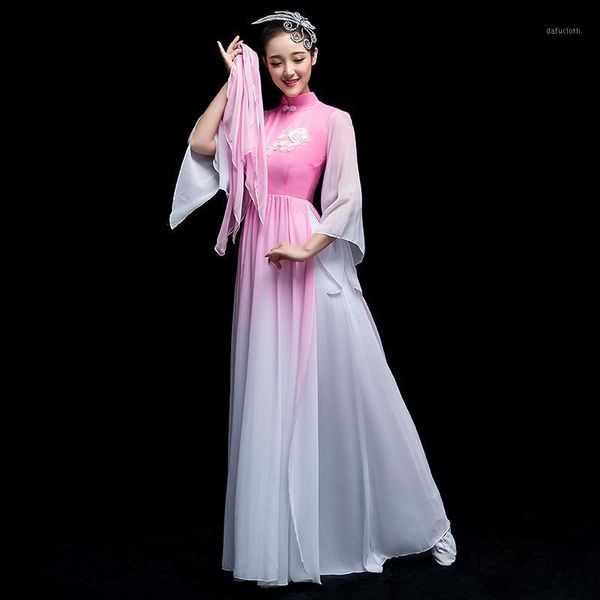 classical dance costumes fairy elegant chinese-style modern dance clothing chorus long dress1, Black;red
classical dance costumes fairy elegant chinese-style modern dance clothing chorus long dress1, Black;red