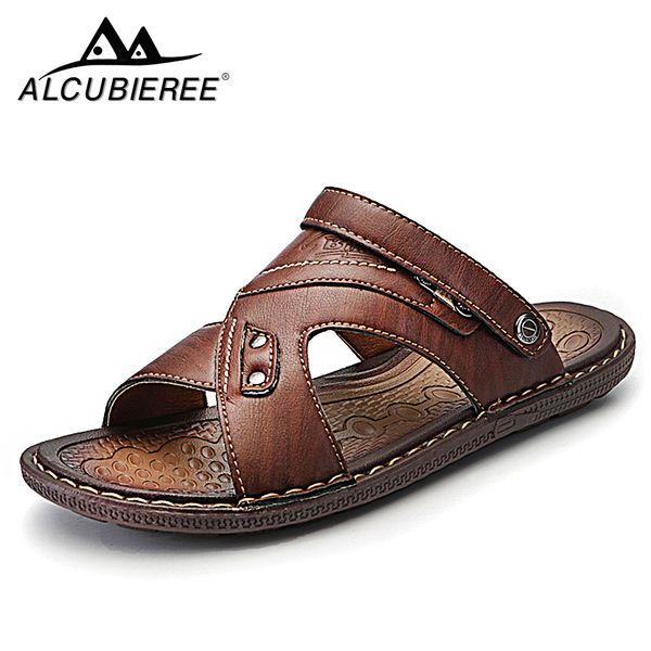 2020 men's leather sandals comfortable designer beach men's summer shoes breathable slippers for men summer slates big size 46 y20, Black
2020 men's leather sandals comfortable designer beach men's summer shoes breathable slippers for men summer slates big size 46 y20, Black