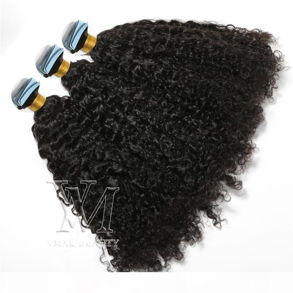 brazilian vmae 14 to 26 inch single drawn custom kinky curly virgin remy hair human hair extension tape in natural color good grade 11a, Black
brazilian vmae 14 to 26 inch single drawn custom kinky curly virgin remy hair human hair extension tape in natural color good grade 11a, Black